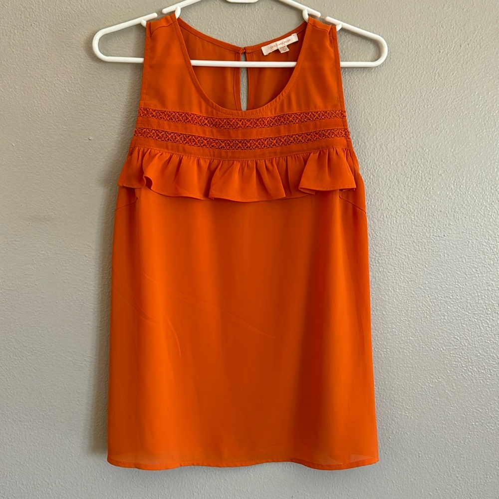 Stitch Fix tank top blouse sz medium orange